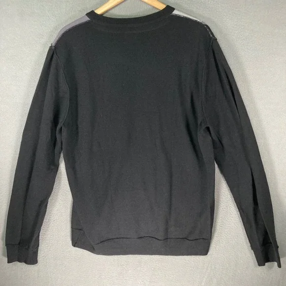 Public Opinion Men's‎ Argyle V-Neck Sweater XL Black Gray White 100% Merino Wool - Picture 2 of 10